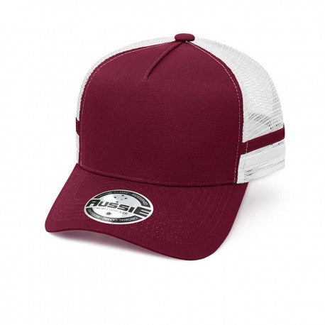 A-Frame Striped Trucker Cap | AH456