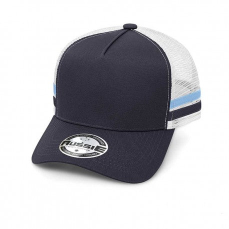 A-Frame Striped Trucker Cap | AH456