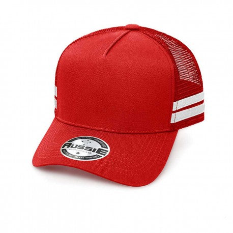 A-Frame Striped Trucker Cap | AH456