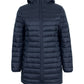 Ladies Puffer Coat with Front Left Chest Print | 3APC1