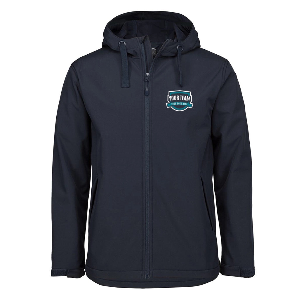 Podium Three Layer Hooded Softshell Jacket with Front Left Chest Print | 3WSH