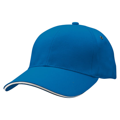 Sandwich Peak Cap with Front Print | 4289