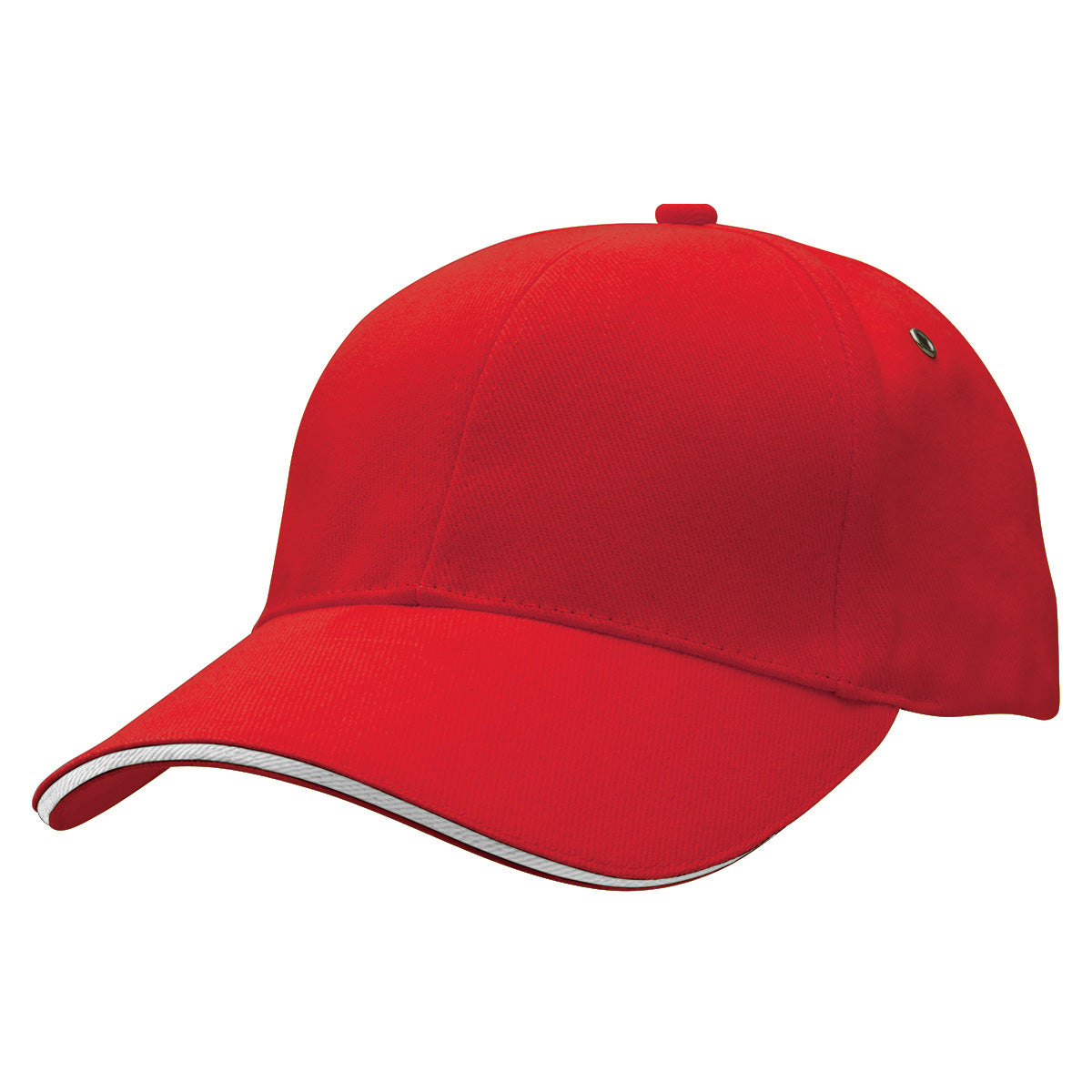 Sandwich Peak Cap with Front Print | 4289