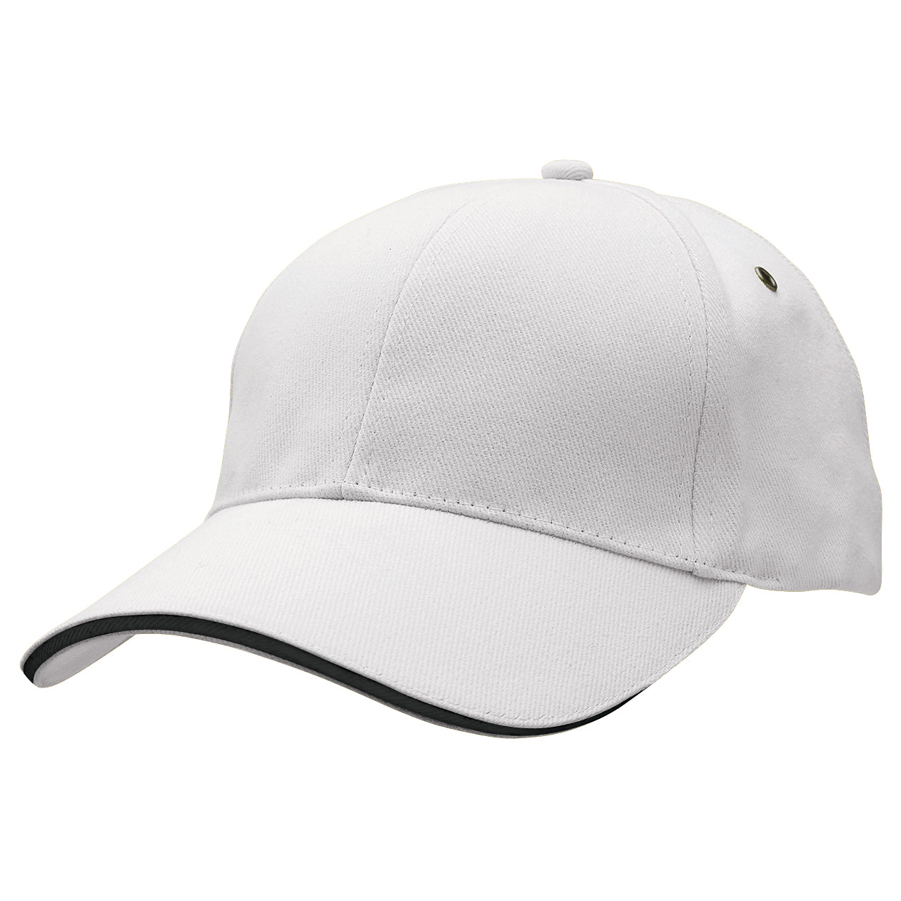 Sandwich Peak Cap with Front Print | 4289