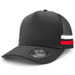 Striped Trucker Cap with Front Print | 7050