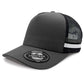 Striped Trucker Cap with Front Print | 7050