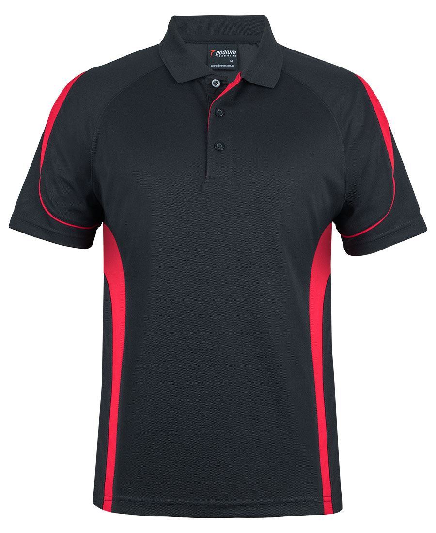 Podium Bell Polo with Front Left Chest Print | 7BEL