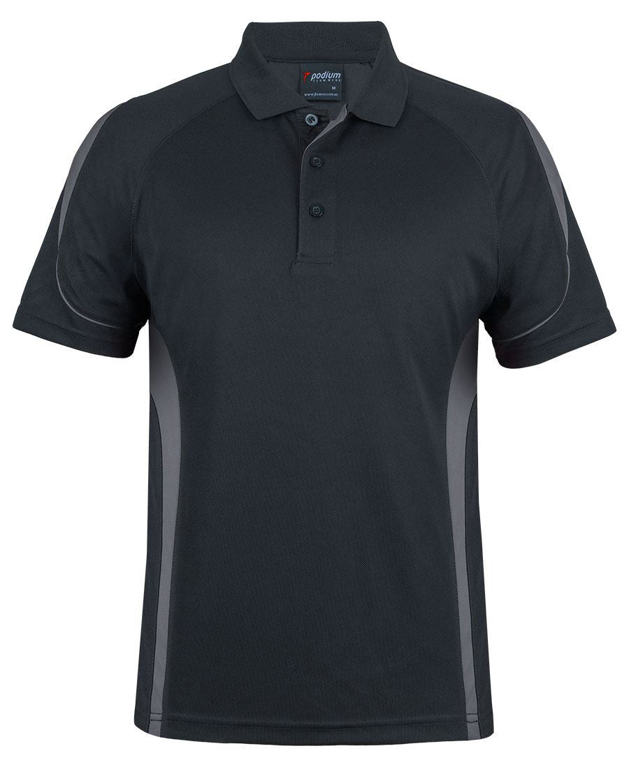 Podium Bell Polo with Front Left Chest Print | 7BEL