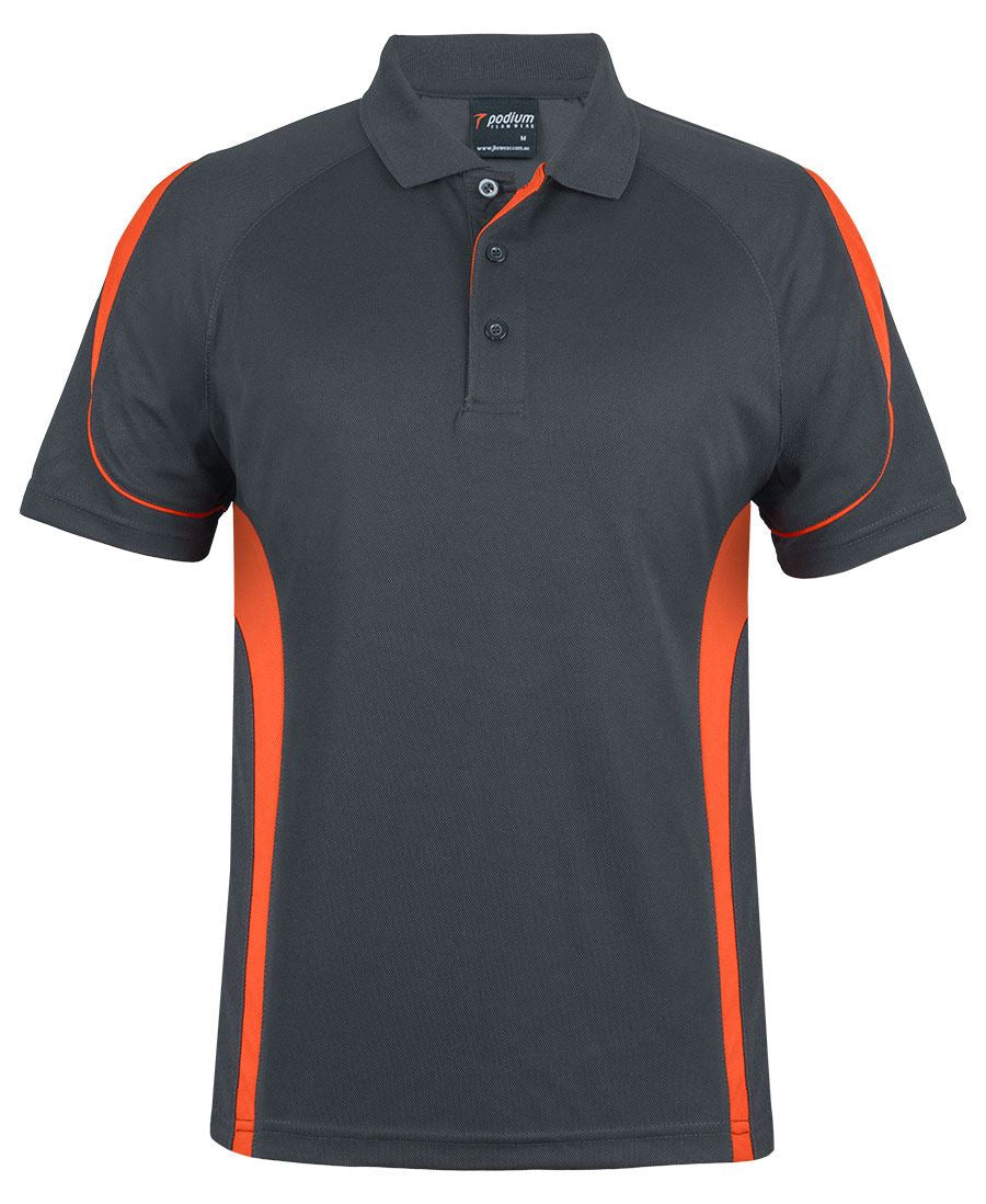 Podium Bell Polo with Front Left Chest Print | 7BEL