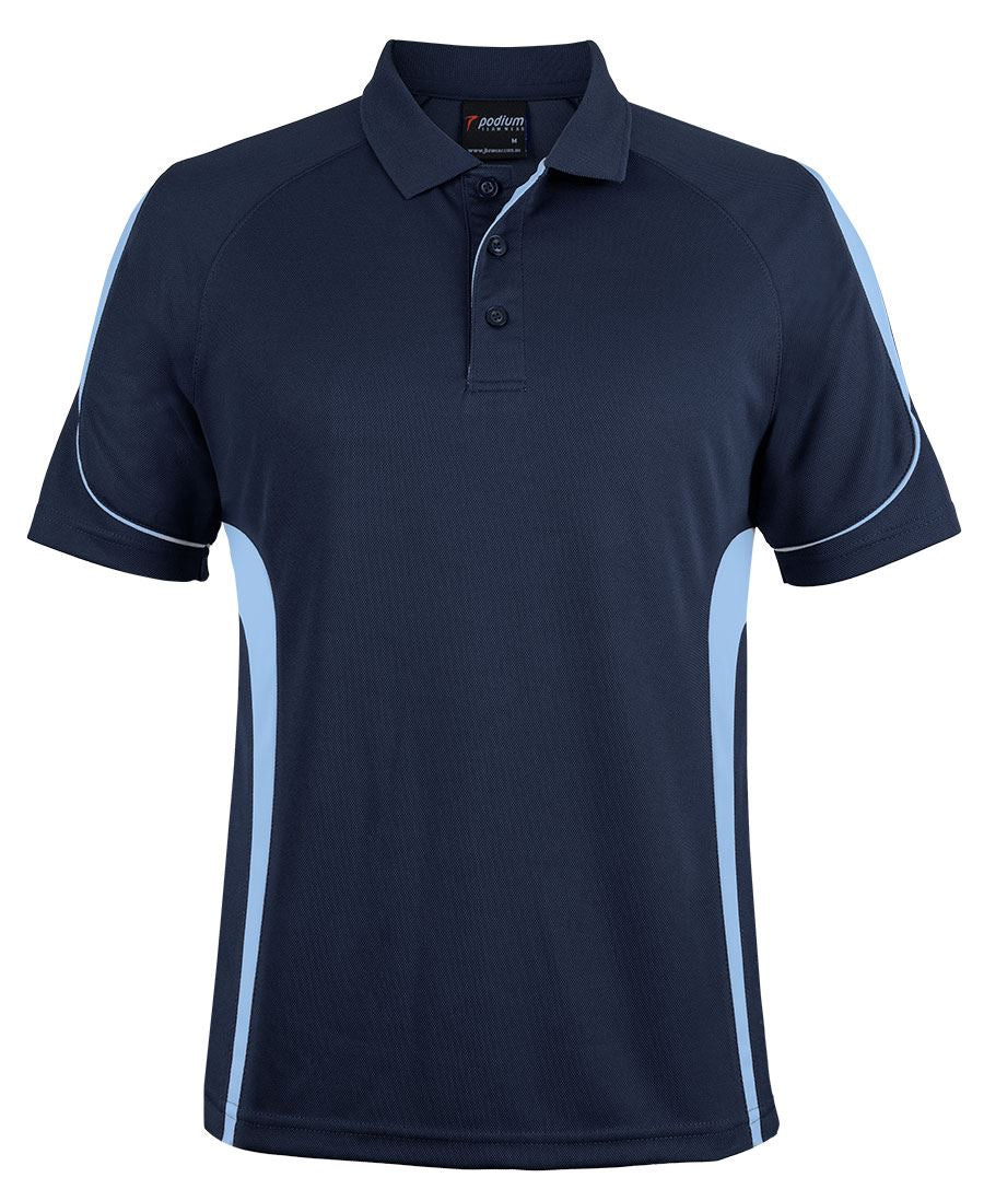 Podium Bell Polo with Front Left Chest Print | 7BEL