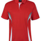 Red/White/Grey Podium Cool Polo with Front Print | Trident Sports Uniforms