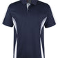 Navy/White/Grey Podium Cool Polo with Front Print | Trident Sports Uniforms