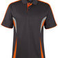Gunmetal/Orange/Grey Podium Cool Polo with Front Print | Trident Sports Uniforms