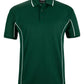 Forest/White Podium S/S Piping Polo with Front Print | Trident Sports Uniforms