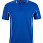 Royal/White Podium S/S Piping Polo with Front Print | Trident Sports Uniforms