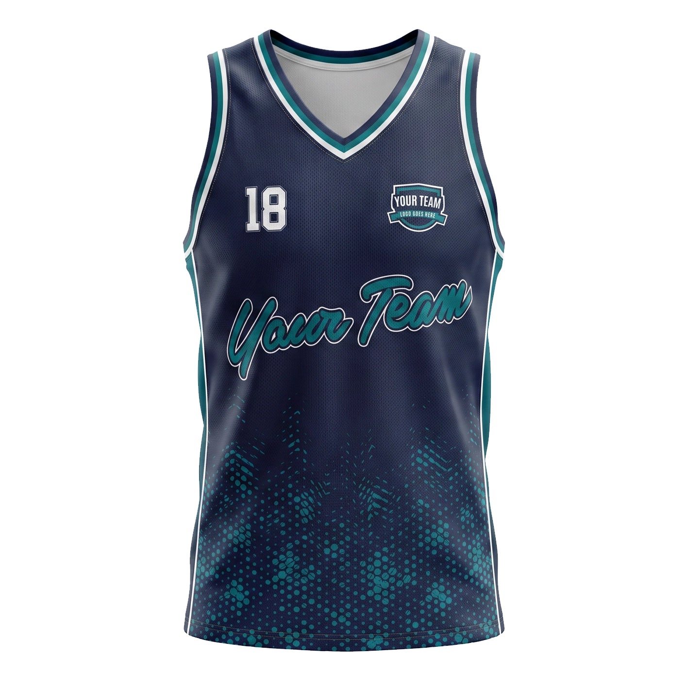 Custom Basketball Jersey Design BBJ001 | Trident Sports Uniforms