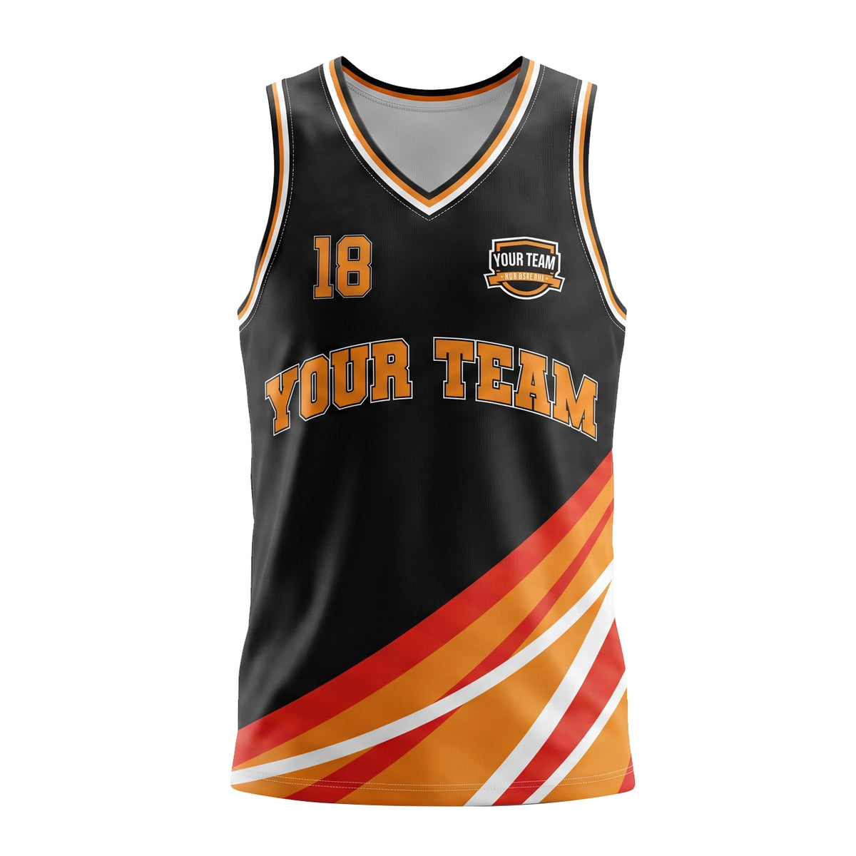Custom Basketball Jersey Design BBJ003 | Trident Sports Uniforms