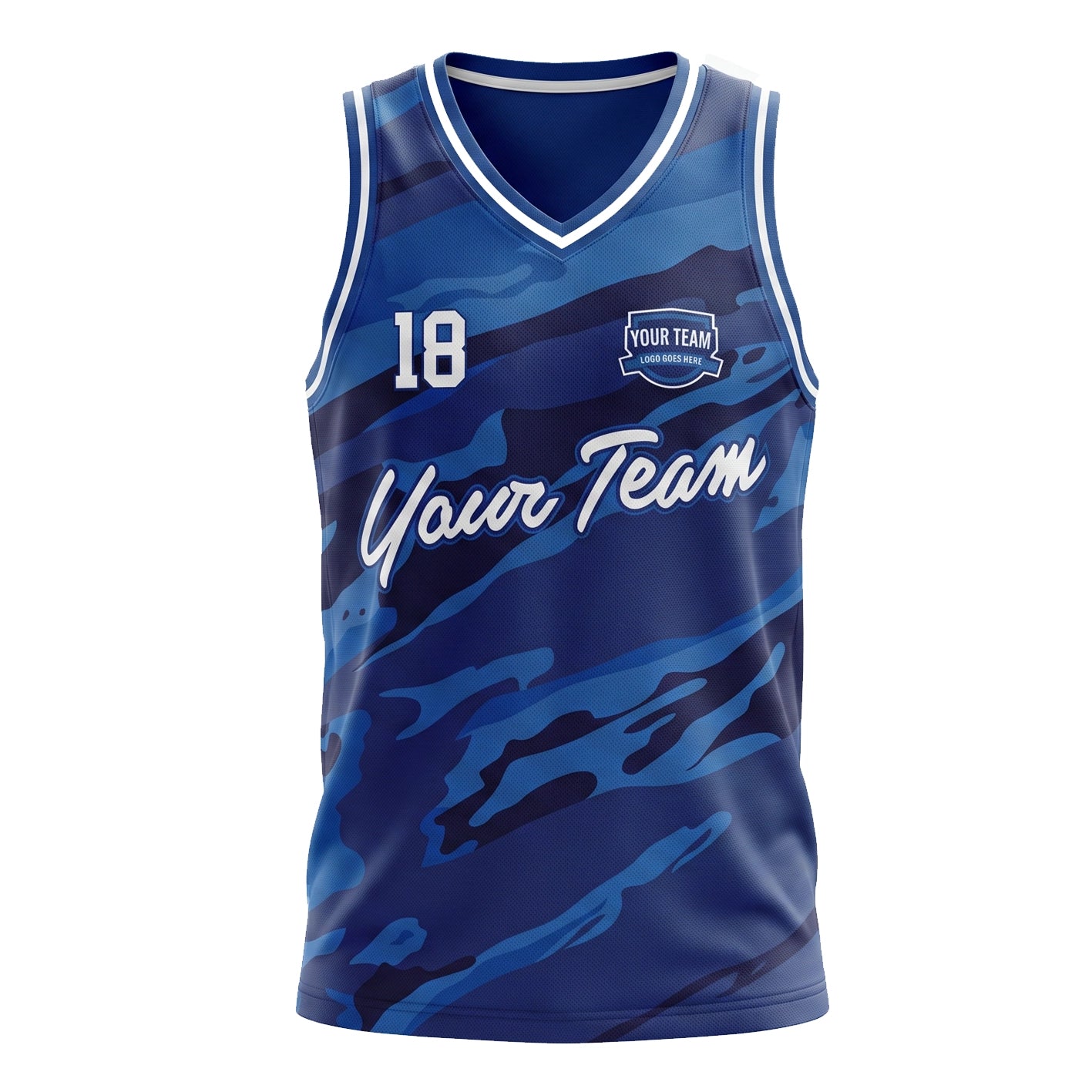 Custom Basketball Jersey Design BBJ012 | Trident Sports Uniforms