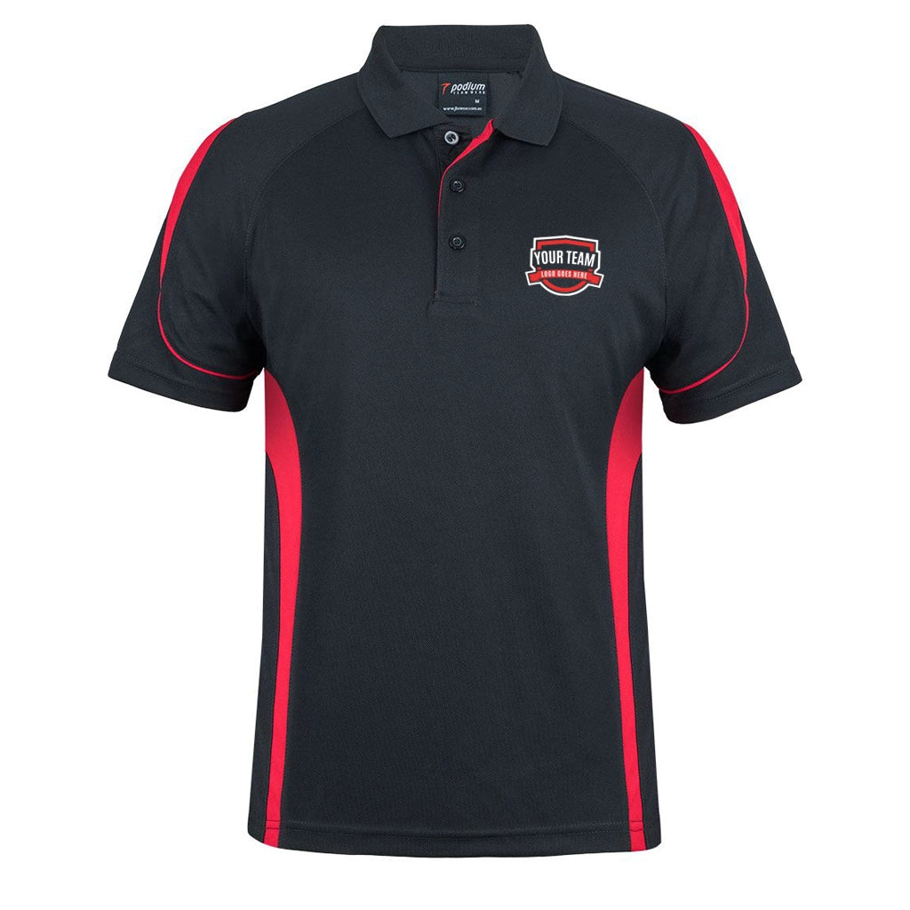Podium Bell Polo with Front Left Chest Print | 7BEL