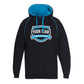 Contrast Hoodie with Front Print  | 3CFH