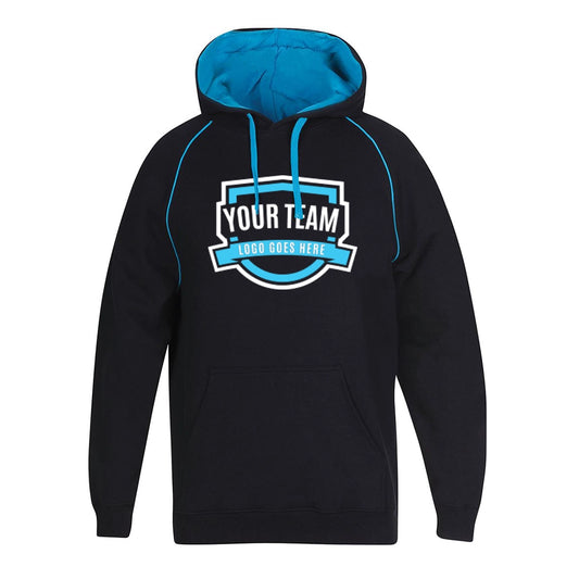 Contrast Hoodie with Front Print  | 3CFH
