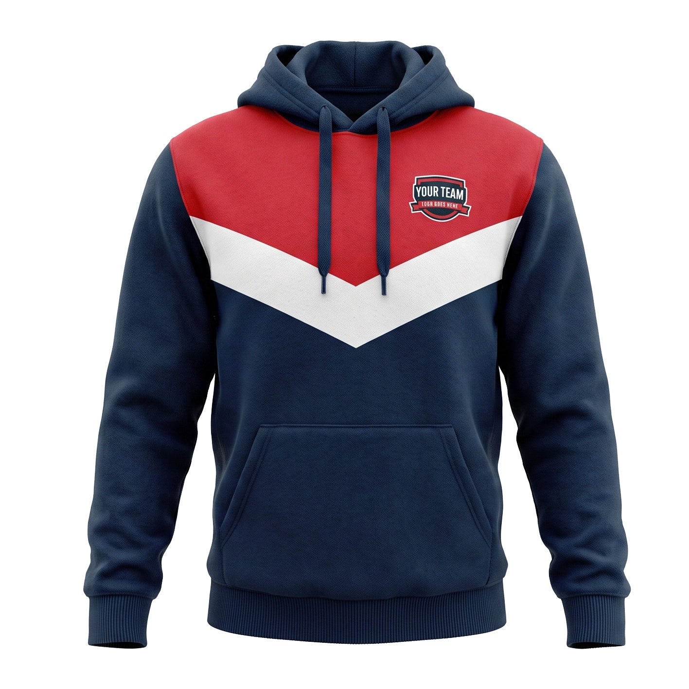 Custom Fleece Team Hoodie Design HOODCS002 | Trident Sports Uniforms