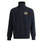Half Zip Collar Fleece Sweat with Left Chest Print | FL02