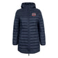 Ladies Puffer Coat with Front Left Chest Print | 3APC1