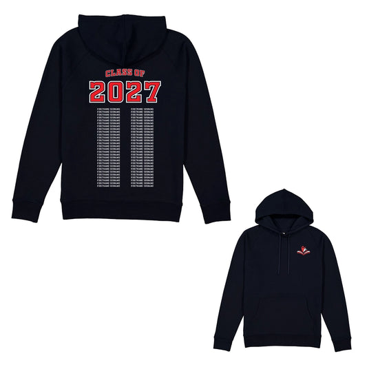 Custom School Leavers Hoodie | Left Chest & Back Print