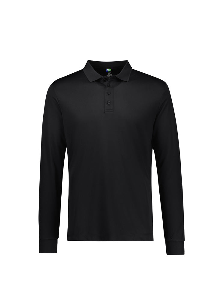 Action Long Sleeve Polo with Front Left Chest Print | P206ML