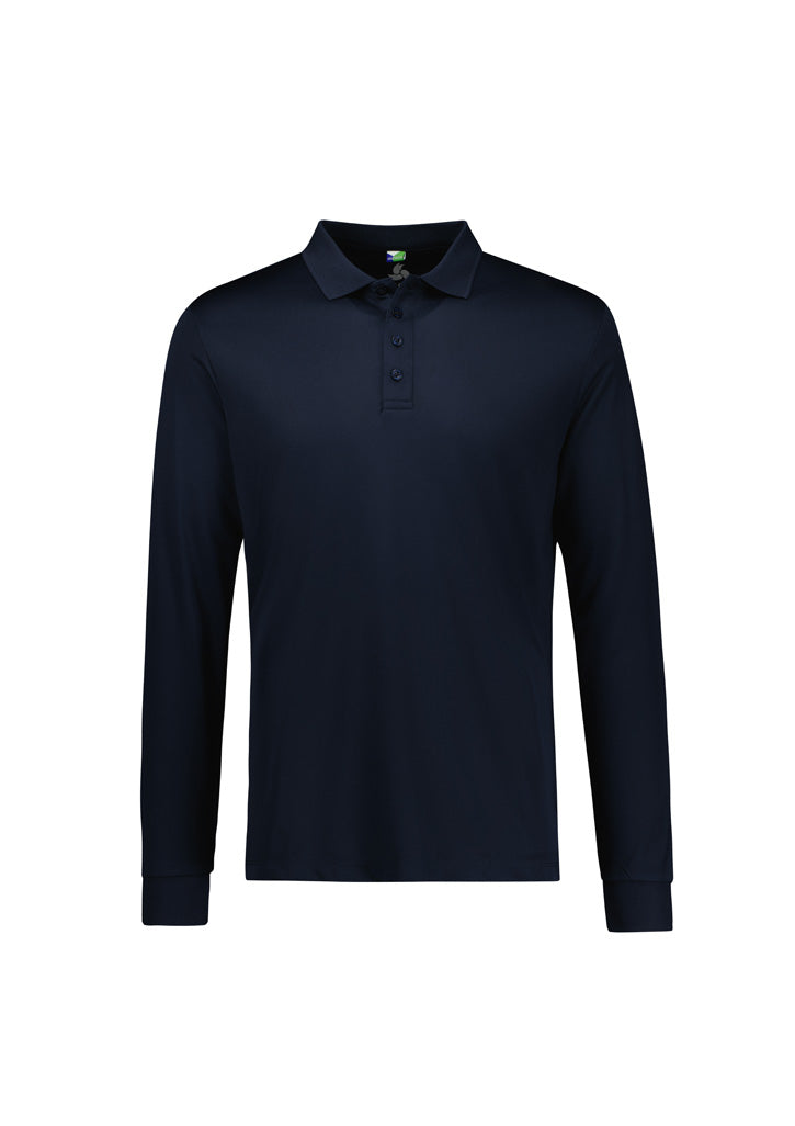 Action Long Sleeve Polo with Front Left Chest Print | P206ML