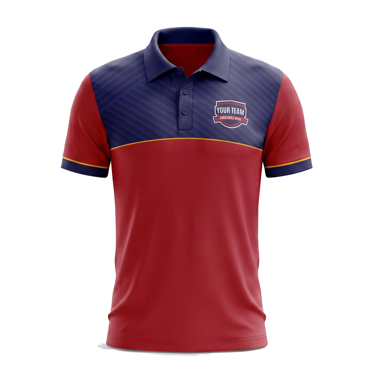 Custom Cricket Polo Design POLO004 | Trident Sports Uniforms