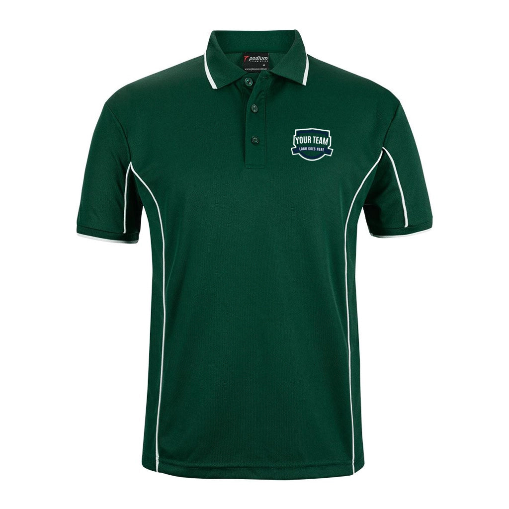 Piping Polo with Front Print | 7PIP