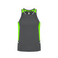 Renegade Singlet - Grey/Fluoro Lime/Silver