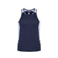 Renegade Singlet - Navy/White/Silver
