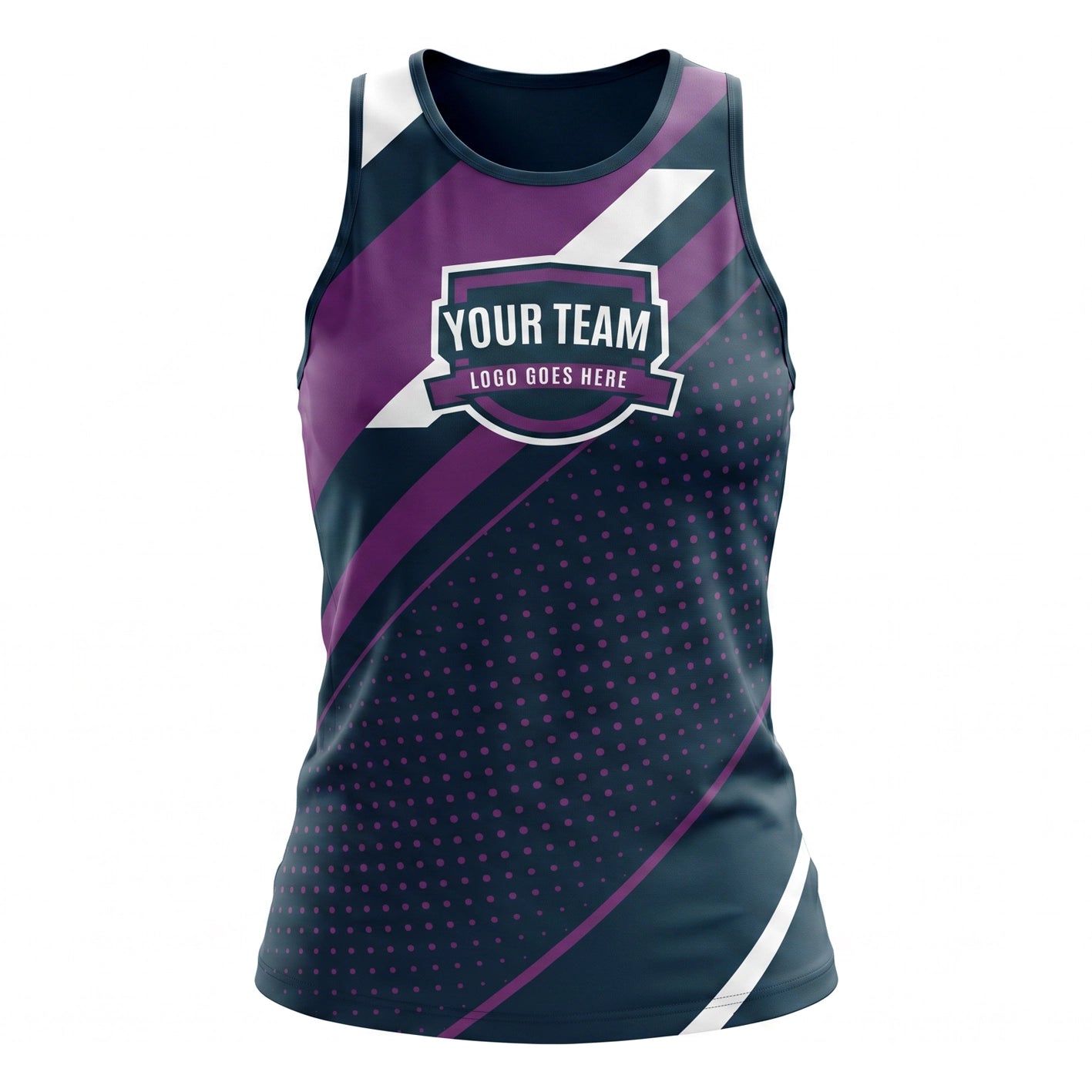 Custom Singlet Purple Design