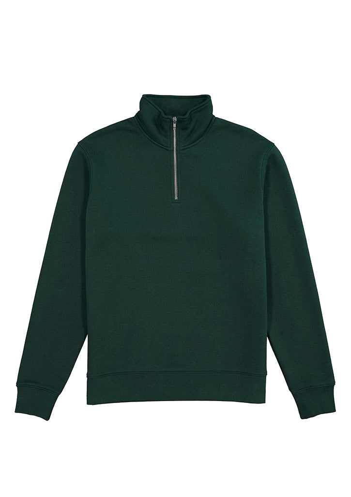 Heavy Weight 1/4 Zip Scarab Green