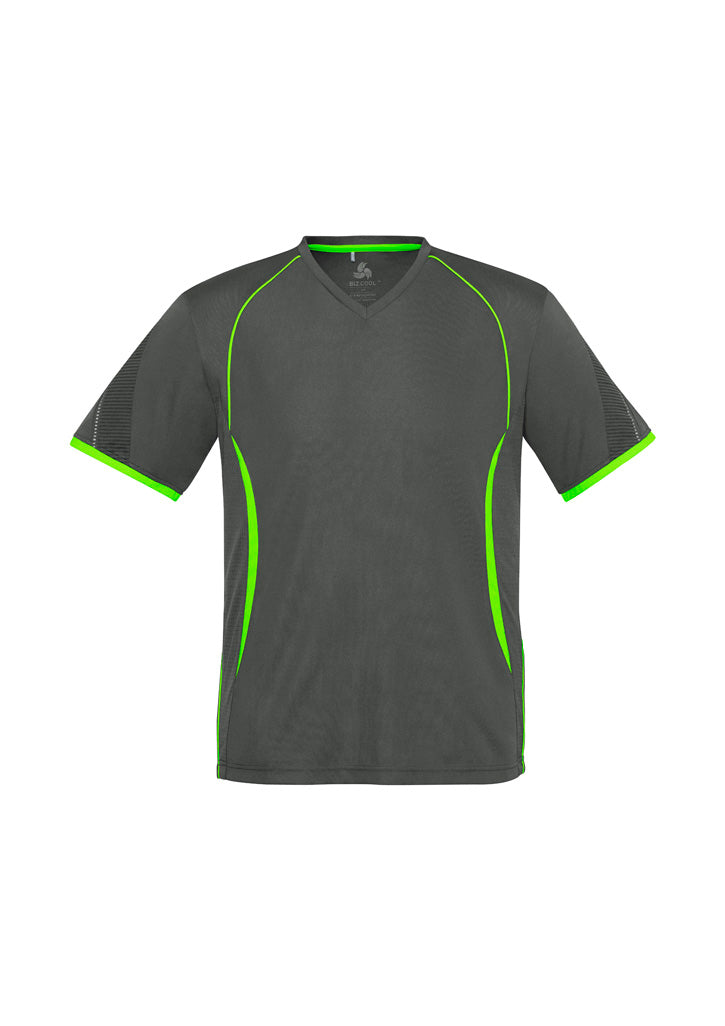 Grey/Fluoro Lime Razor Tee T406MS