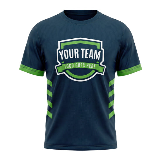 Custom T-shirt Navy and Green Design