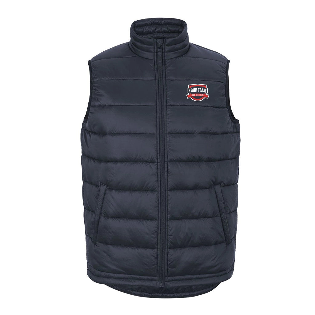Urban Puffer Vest with Front Left Chest Print | 3AHW