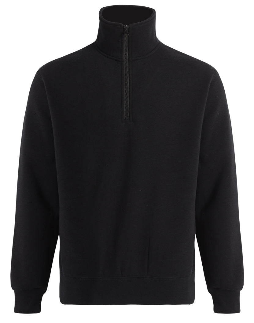 Black Half Zip Collar Fleece Sweat | Trident Sports Uniforms