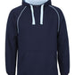 Navy/Sky Blue Custom School Leavers Contrast Hoodie | Trident Sports Uniforms